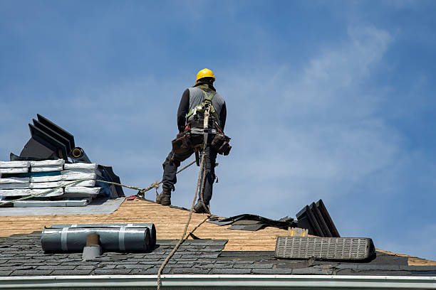 Professional Gutter Installation technician working in Butte City, CA